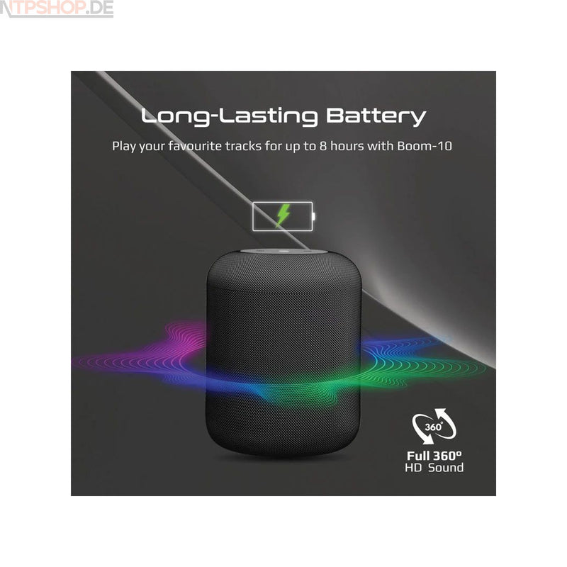 Laden Sie das Bild in Galerie -Viewer, Promate Boom-10 Wireless HD Speaker - New-Tech-Products GmbH NTP NTPShop.de www.ntpshop.de www.new-tech-products.de all4living Onlineshop Online Store Gadgets Elektrogeräte