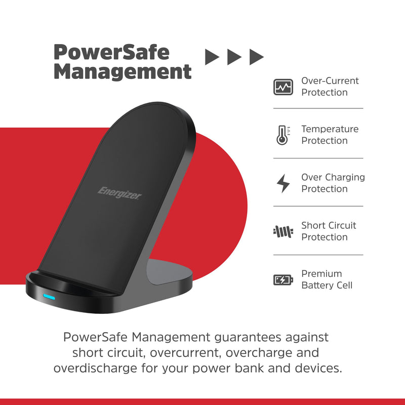 Laden Sie das Bild in Galerie -Viewer, Energizer WCP108 - 15-W-Wireless-Ladestation mit kompaktem und casefreundlichem Design
