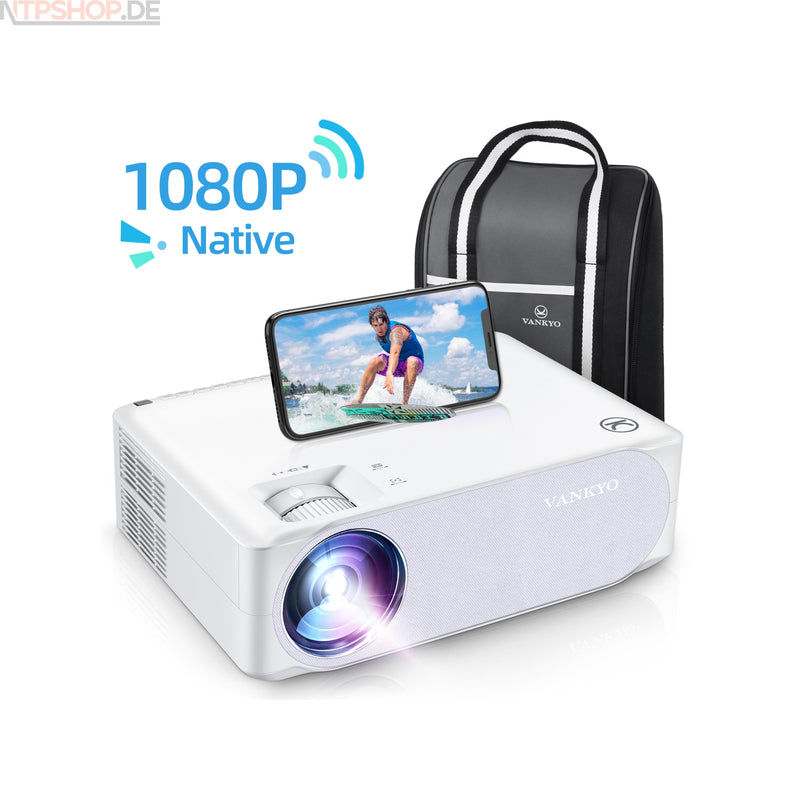 Laden Sie das Bild in Galerie -Viewer, VANKYO V630W WiFi Beamer mit7000 Lux Helligkeit, Native 1080p Auflösung und 5G WiFi