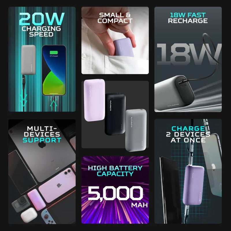 Laden Sie das Bild in Galerie -Viewer, Futurizta Pixy Mini 5000mAh Ultra Compact Powerbank