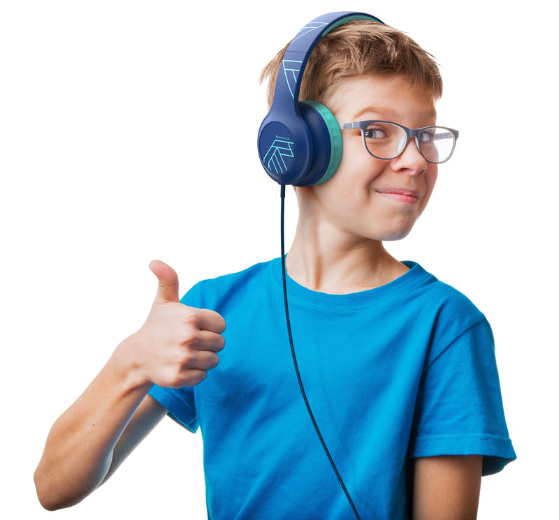 Laden Sie das Bild in Galerie -Viewer, PowerLocus Overear Kopfhörer PLED Kabelgebunden für Kinder