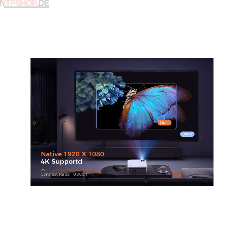 Laden Sie das Bild in Galerie -Viewer, VANKYO V630W WiFi Beamer mit7000 Lux Helligkeit, Native 1080p Auflösung und 5G WiFi
