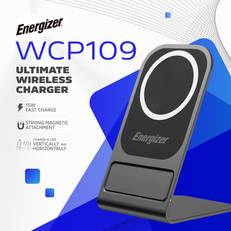 Laden Sie das Bild in Galerie -Viewer, Energizer WCP109 - 15-W-Wireless-Ladestation – intelligent, elegant und für Schutzhüllen geeignet