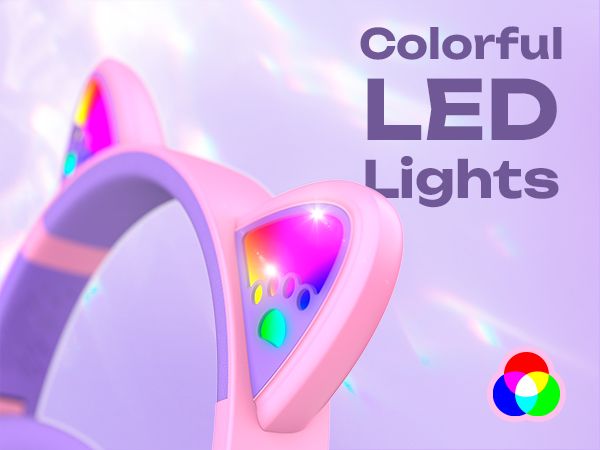 Laden Sie das Bild in Galerie -Viewer, PowerLocus Bluetooth Overear Kopfhörer Bobo Cat Ears für Kinder