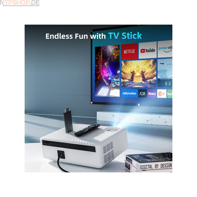 Laden Sie das Bild in Galerie -Viewer, VANKYO V630W WiFi Beamer mit7000 Lux Helligkeit, Native 1080p Auflösung und 5G WiFi
