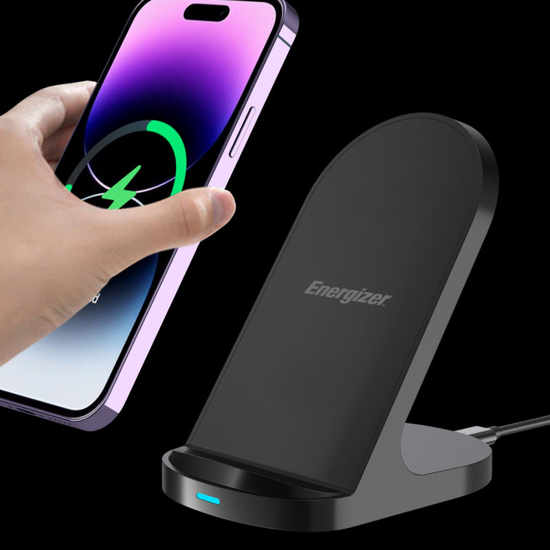 Laden Sie das Bild in Galerie -Viewer, Energizer WCP108 - 15-W-Wireless-Ladestation mit kompaktem und casefreundlichem Design