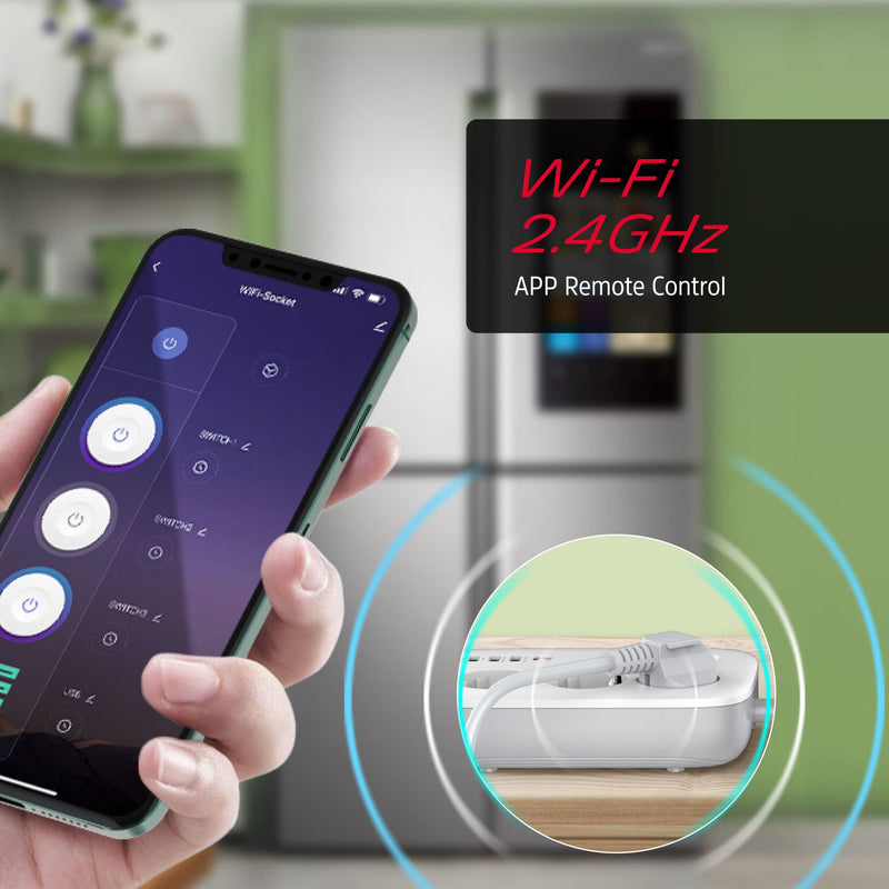 Laden Sie das Bild in Galerie -Viewer, Energizer EPB2500W02EU - WiFi-gesteuerte Steckdosenleiste mit 30 W PD und Überspannungsschutz