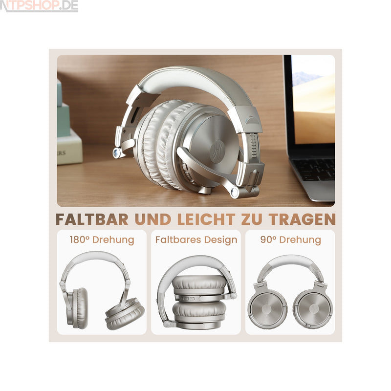 Laden Sie das Bild in Galerie -Viewer, OneOdio Pro C Bluetooth Kopfhörer Over-Ear B-Ware Champagne Gold