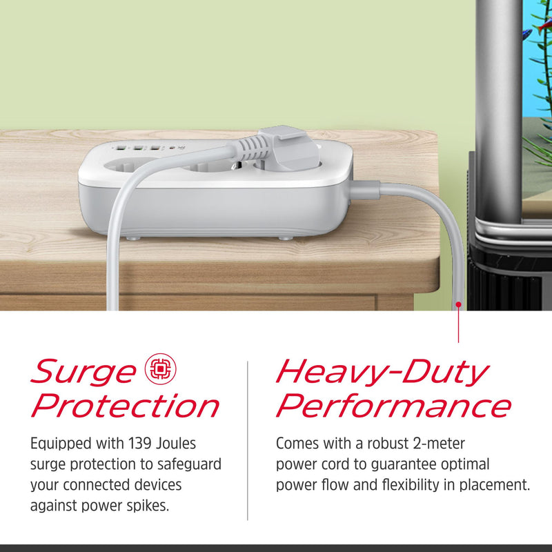 Laden Sie das Bild in Galerie -Viewer, Energizer EPB2500W02EU - WiFi-gesteuerte Steckdosenleiste mit 30 W PD und Überspannungsschutz