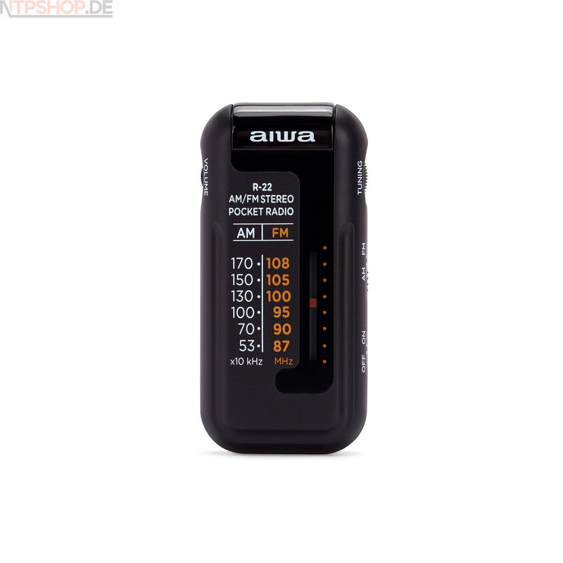 Laden Sie das Bild in Galerie -Viewer, AIWA R-22BK tragbares Mini-Radio B-Ware (R1K3)