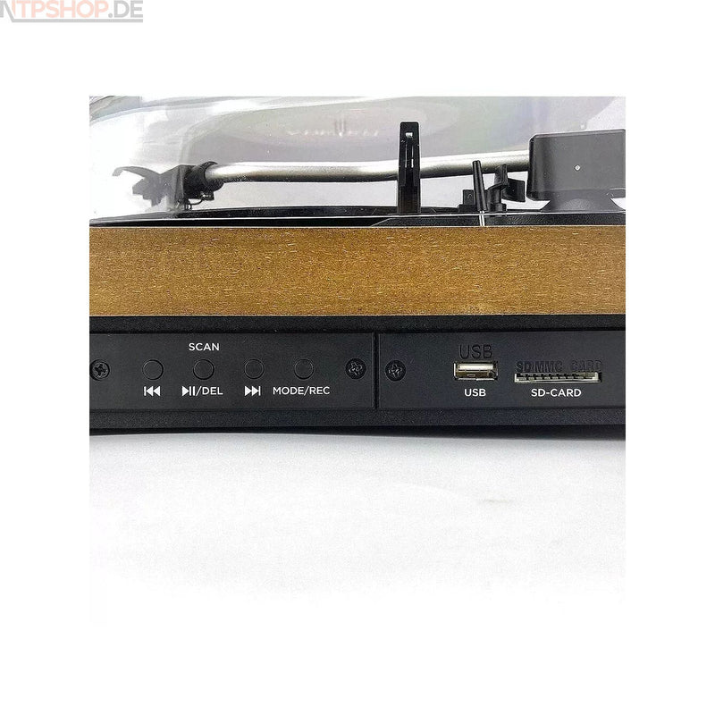Laden Sie das Bild in Galerie -Viewer, Aiwa GBTUR-120WD Plattenspieler und Digitalisierer aus Holz - R1F3 - B-Ware (R2F3)