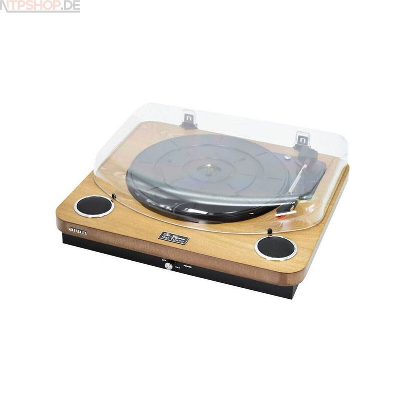 Laden Sie das Bild in Galerie -Viewer, Aiwa GBTUR-120WD Plattenspieler und Digitalisierer aus Holz - R1F3 - B-Ware (R2F3)