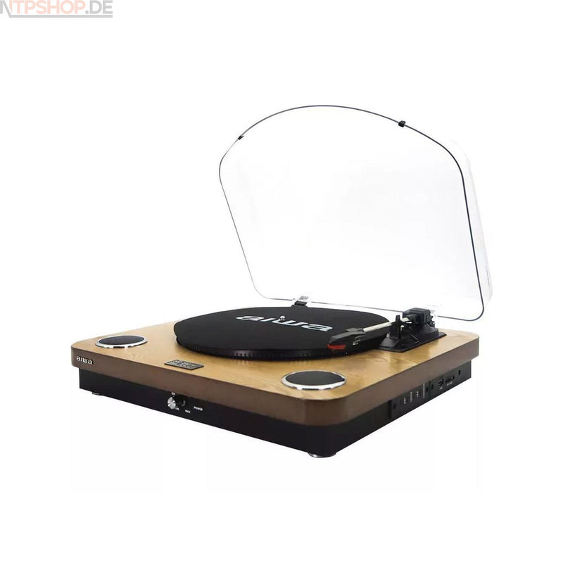 Laden Sie das Bild in Galerie -Viewer, Aiwa GBTUR-120WD Plattenspieler und Digitalisierer aus Holz - R1F3 - B-Ware (R2F3)