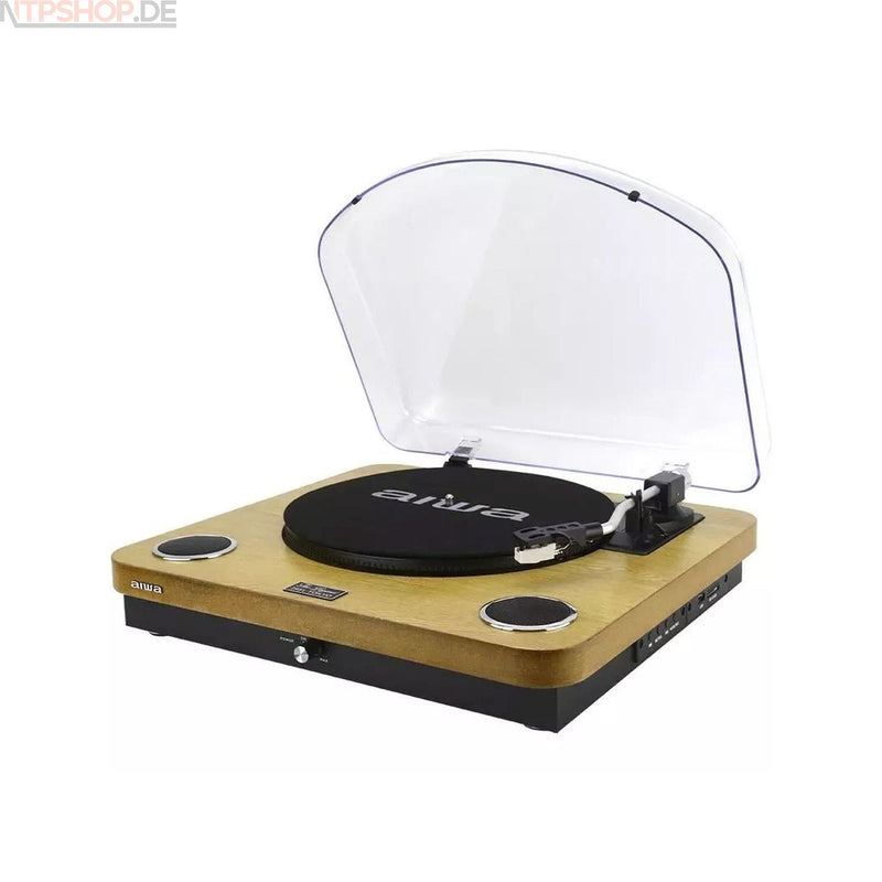 Laden Sie das Bild in Galerie -Viewer, Aiwa GBTUR-120WD Plattenspieler und Digitalisierer aus Holz - R1F3 - B-Ware (R2F3)