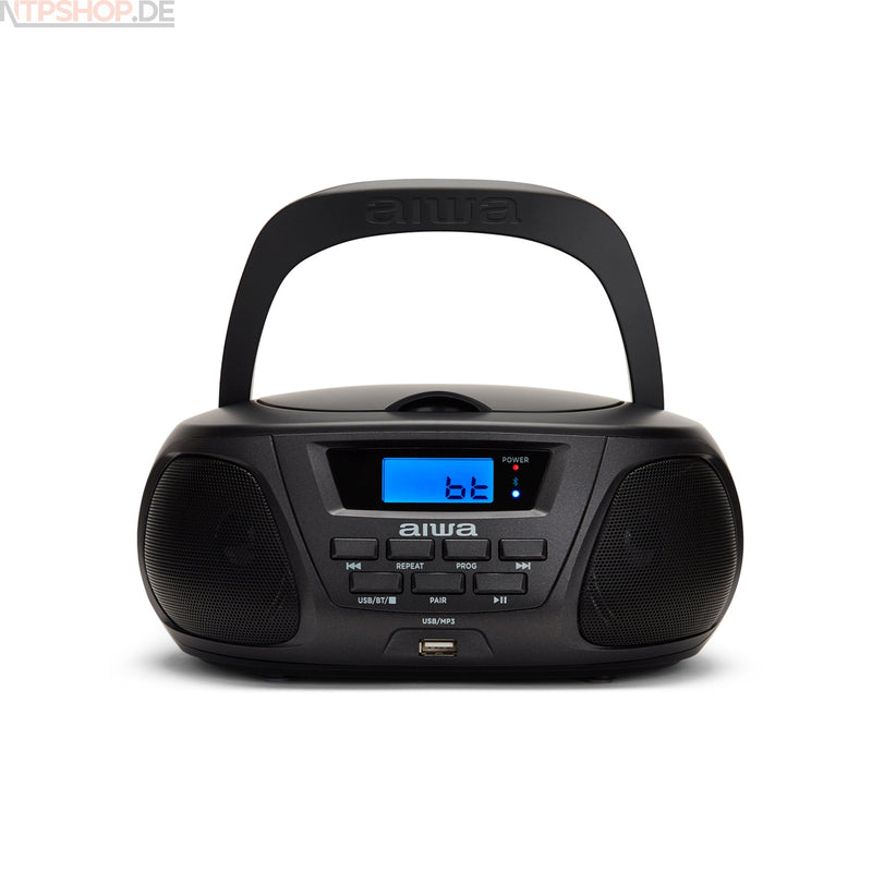 Laden Sie das Bild in Galerie -Viewer, Aiwa BBTU-300BKMKII Boombox mit CD, MP3, USB, Bluetooth und FM Radio - New-Tech-Products GmbH NTP NTPShop.de www.ntpshop.de www.new-tech-products.de all4living Onlineshop Online Store Gadgets Elektrogeräte
