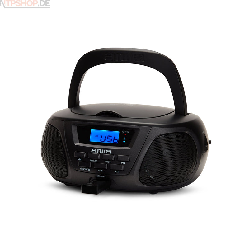 Laden Sie das Bild in Galerie -Viewer, Aiwa BBTU-300BKMKII Boombox mit CD, MP3, USB, Bluetooth und FM Radio - New-Tech-Products GmbH NTP NTPShop.de www.ntpshop.de www.new-tech-products.de all4living Onlineshop Online Store Gadgets Elektrogeräte