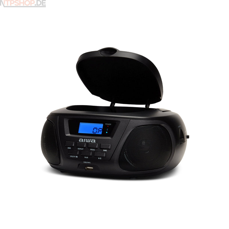 Laden Sie das Bild in Galerie -Viewer, Aiwa BBTU-300BKMKII Boombox mit CD, MP3, USB, Bluetooth und FM Radio - New-Tech-Products GmbH NTP NTPShop.de www.ntpshop.de www.new-tech-products.de all4living Onlineshop Online Store Gadgets Elektrogeräte