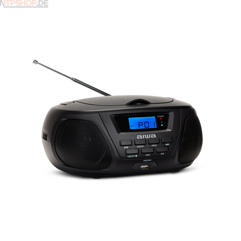 Laden Sie das Bild in Galerie -Viewer, Aiwa BBTU-300BKMKII Boombox mit CD, MP3, USB, Bluetooth und FM Radio - New-Tech-Products GmbH NTP NTPShop.de www.ntpshop.de www.new-tech-products.de all4living Onlineshop Online Store Gadgets Elektrogeräte