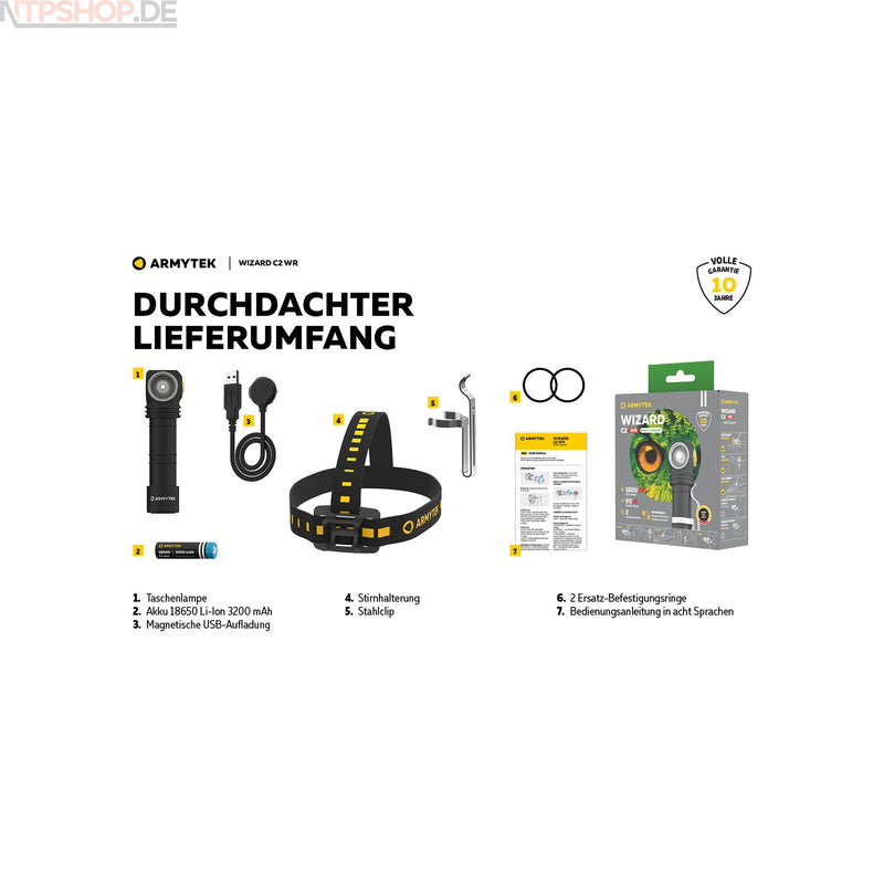 Laden Sie das Bild in Galerie -Viewer, Armytek Wizard C2 WR Magnet USB / Warm & Red B-Ware (R1K4)