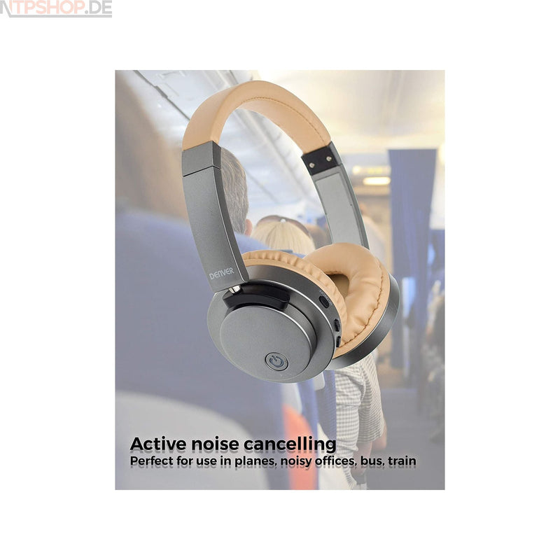 Laden Sie das Bild in Galerie -Viewer, Denver BTN-206 Sand On-Ear Bluetooth Kopfhörer mit Noise Cancelling - New-Tech-Products GmbH NTP NTPShop.de www.ntpshop.de www.new-tech-products.de all4living Onlineshop Online Store Gadgets Elektrogeräte