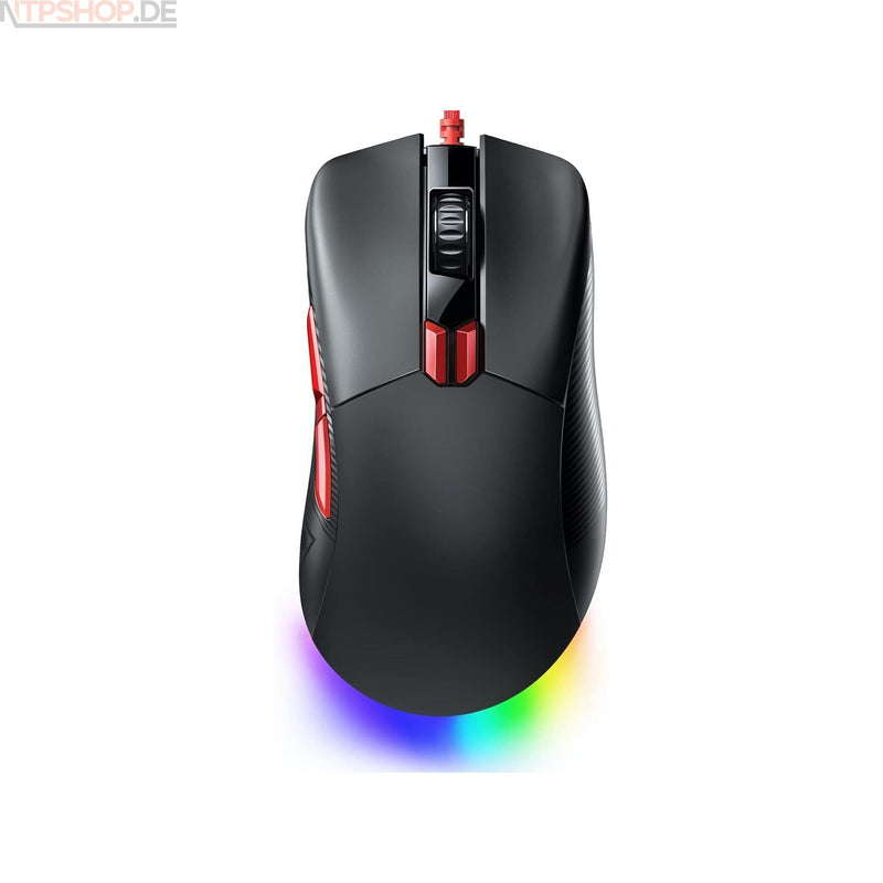 Laden Sie das Bild in Galerie -Viewer, Eksa EM500 Gaming Maus 12400DPI optischer Sensor Computer leicht Ergonomisch