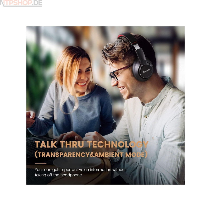 Laden Sie das Bild in Galerie -Viewer, Eksa SuperEQ S1 Active Noise Cancelling Over-Ear Bluetooth Kopfhörer Mikrofon