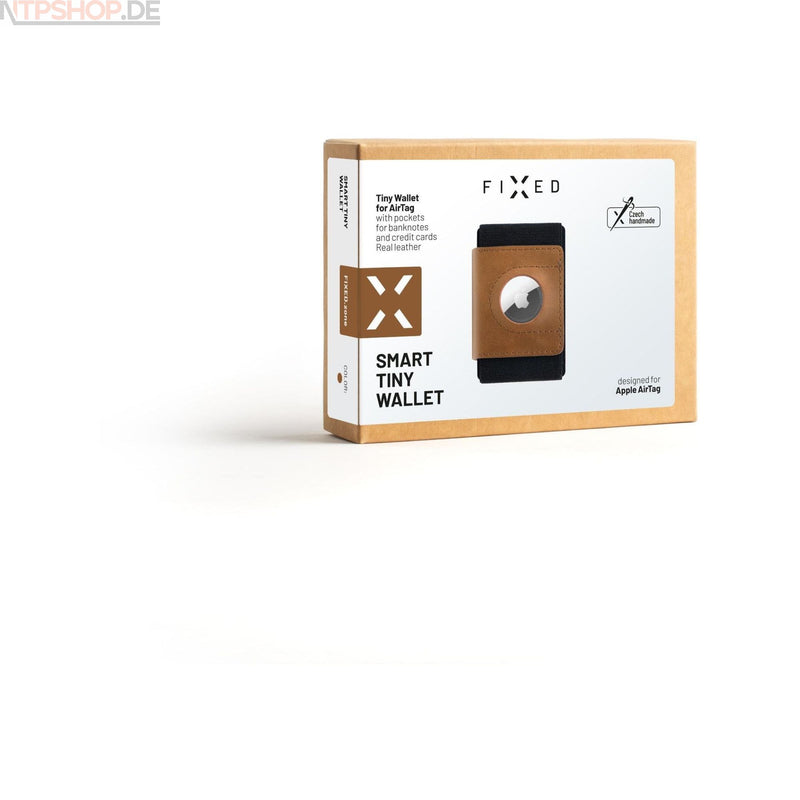 Laden Sie das Bild in Galerie -Viewer, FIXED FIXWAT-STN2-BRW Tiny Leatherwallet for Apple AirTag - New-Tech-Products GmbH NTP NTPShop.de www.ntpshop.de www.new-tech-products.de all4living Onlineshop Online Store Gadgets Elektrogeräte