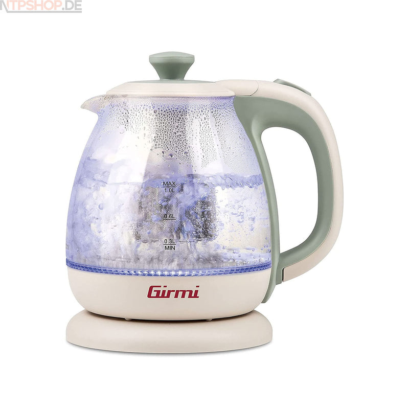 Laden Sie das Bild in Galerie -Viewer, Girmi BL4105 Wasserkocher + Teekessel in einem Glaskanne Teesieb Küche 1 Liter - New-Tech-Products GmbH NTP NTPShop.de www.ntpshop.de www.new-tech-products.de all4living Onlineshop Online Store Gadgets Elektrogeräte