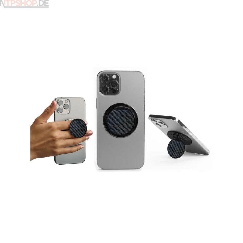 Laden Sie das Bild in Galerie -Viewer, HANDL New York HOM1000-CFEBE HANDL O Carbon Fiber PopSockets - New-Tech-Products GmbH NTP NTPShop.de www.ntpshop.de www.new-tech-products.de all4living Onlineshop Online Store Gadgets Elektrogeräte
