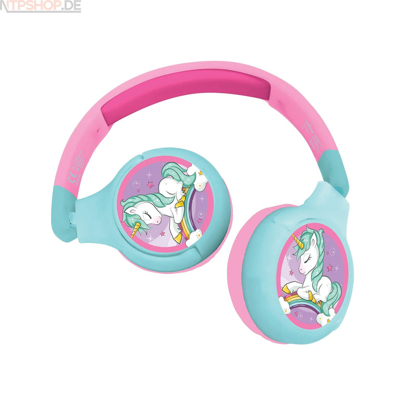 Laden Sie das Bild in Galerie -Viewer, Lexibook - 2-in-1 Stereo Audio-Kopfhörer mit Bluetooth und Kabel in tollen Designs