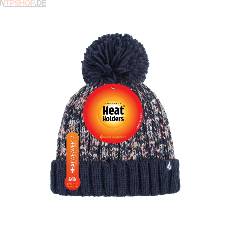 Laden Sie das Bild in Galerie -Viewer, Heat Holders BSHH791OS Damenmütze EIDDA texturiert mit PomPom