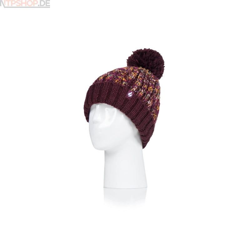 Laden Sie das Bild in Galerie -Viewer, Heat Holders BSHH791OS Damenmütze EIDDA texturiert mit PomPom