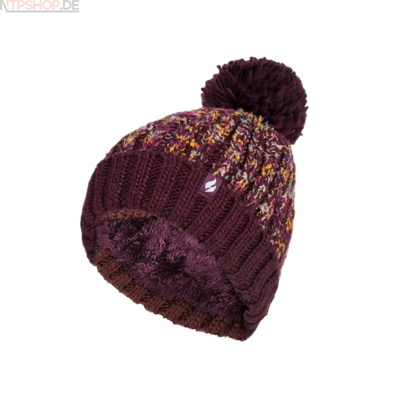 Laden Sie das Bild in Galerie -Viewer, Heat Holders BSHH791OS Damenmütze EIDDA texturiert mit PomPom