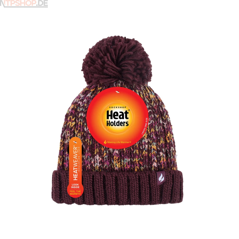 Laden Sie das Bild in Galerie -Viewer, Heat Holders BSHH791OS Damenmütze EIDDA texturiert mit PomPom