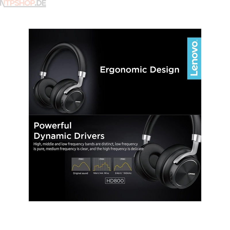 Laden Sie das Bild in Galerie -Viewer, Lenovo HD800 Over-Ear-Kopfhörer mit 20 Stunden Akkulaufzeit - New-Tech-Products GmbH NTP NTPShop.de www.ntpshop.de www.new-tech-products.de all4living Onlineshop Online Store Gadgets Elektrogeräte