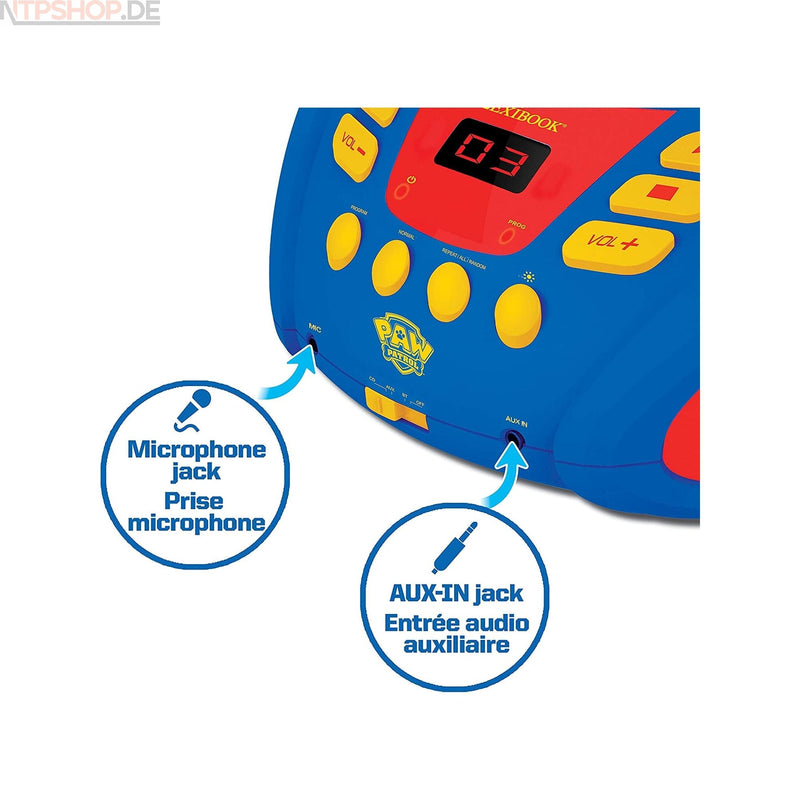 Laden Sie das Bild in Galerie -Viewer, Lexibook RCD109PA Paw Patrol CD-Player mit LED Beleuchtung - New-Tech-Products GmbH NTP NTPShop.de www.ntpshop.de www.new-tech-products.de all4living Onlineshop Online Store Gadgets Elektrogeräte