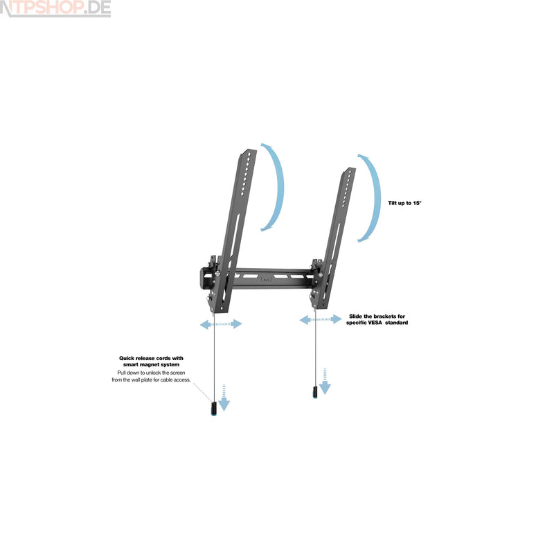 Laden Sie das Bild in Galerie -Viewer, Multibrackets 0988 M Universal Wallmount Tilt Air Medium Black - New-Tech-Products GmbH NTP NTPShop.de www.ntpshop.de www.new-tech-products.de all4living Onlineshop Online Store Gadgets Elektrogeräte