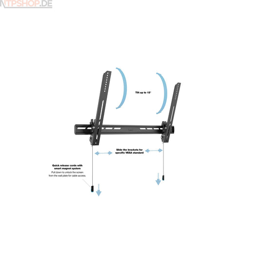 Multibrackets 0995 M Universal Wallmount Tilt Air Large Black - New-Tech-Products GmbH NTP NTPShop.de www.ntpshop.de www.new-tech-products.de all4living Onlineshop Online Store Gadgets Elektrogeräte