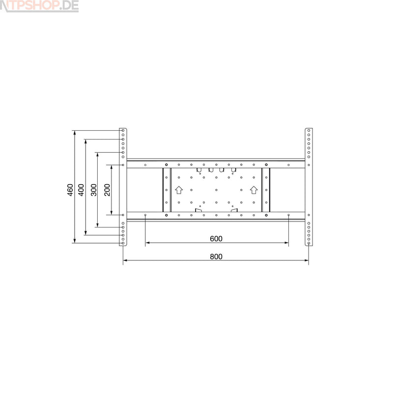 Laden Sie das Bild in Galerie -Viewer, Multibrackets 4043 M VESA Extension kit Tilt & Turn 800x400 TT-Extensionkit-800 - New-Tech-Products GmbH NTP NTPShop.de www.ntpshop.de www.new-tech-products.de all4living Onlineshop Online Store Gadgets Elektrogeräte