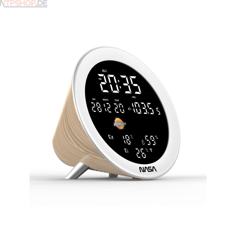 Laden Sie das Bild in Galerie -Viewer, NASA WSP1700WD Wetterstation mit 3 Außensensoren und Bluetooth Lautsprecher B-Ware (R1F1)