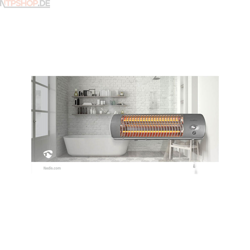 Laden Sie das Bild in Galerie -Viewer, Nedis HTBA10GY Bad-Schnellheizer 1200W 12m² Grau B-Ware (R1F3)