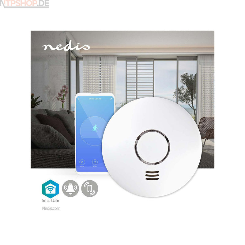 Laden Sie das Bild in Galerie -Viewer, Nedis WIFIDS10WT WLAN Smart-Rauchmelder B-Ware (R1K2)