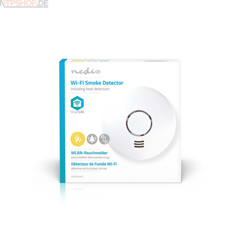 Laden Sie das Bild in Galerie -Viewer, Nedis WIFIDS10WT WLAN Smart-Rauchmelder B-Ware (R1K2)