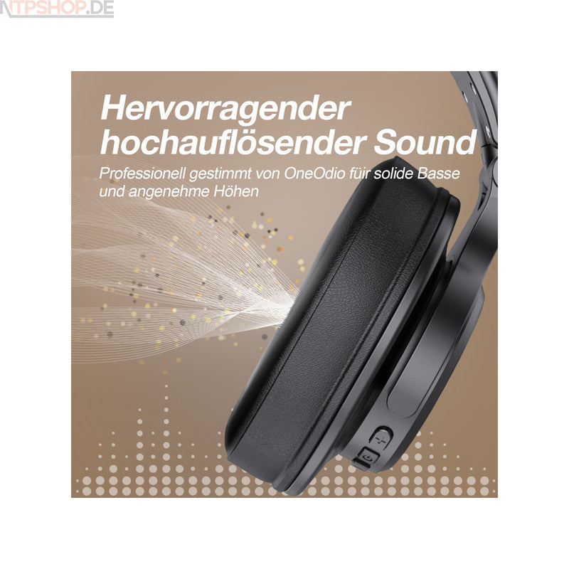 Laden Sie das Bild in Galerie -Viewer, OneOdio A70 Bluetooth Kopfhörer mit 6,35 & 3,5 mm Klinkenanschluss und Noise Cancelling