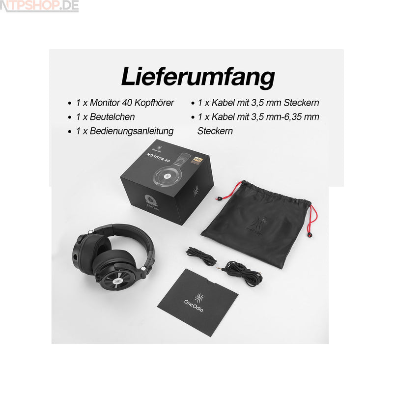Laden Sie das Bild in Galerie -Viewer, OneOdio Monitor 40 Headset schwarz