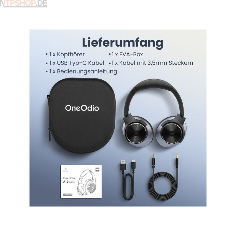 Laden Sie das Bild in Galerie -Viewer, Oneodio A10 Kopfhörer ANC Bluetooth 5.1