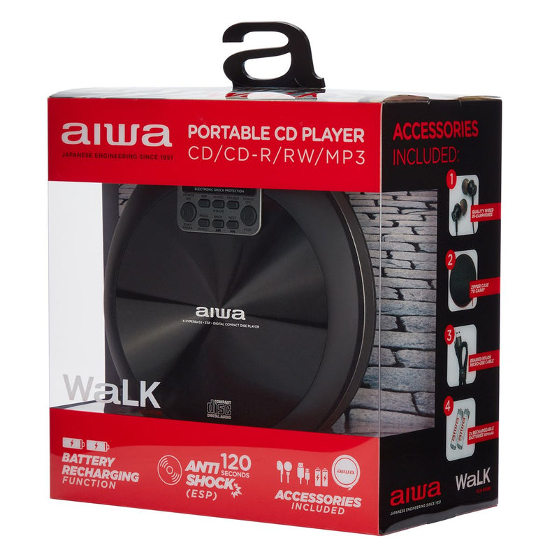Laden Sie das Bild in Galerie -Viewer, Aiwa PCD-810BK CD/CD-R/RW MP3 disc player B-Ware (R2F3)