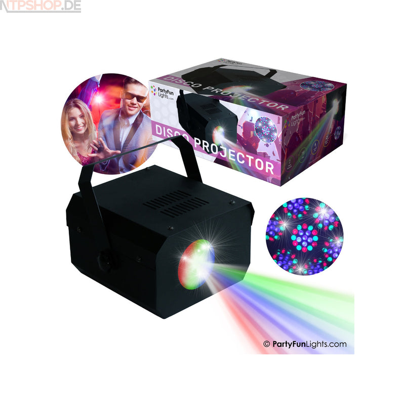 Laden Sie das Bild in Galerie -Viewer, PartyFunLights Moonflower Party Projektor mit 18 RGB-Led´s - New-Tech-Products GmbH NTP NTPShop.de www.ntpshop.de www.new-tech-products.de all4living Onlineshop Online Store Gadgets Elektrogeräte