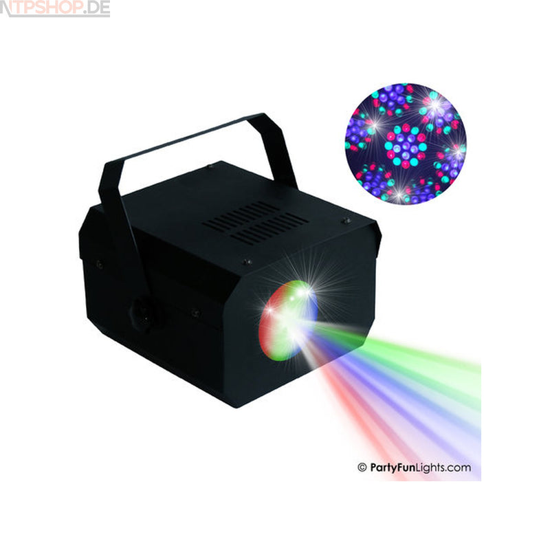 Laden Sie das Bild in Galerie -Viewer, PartyFunLights Moonflower Party Projektor mit 18 RGB-Led´s - New-Tech-Products GmbH NTP NTPShop.de www.ntpshop.de www.new-tech-products.de all4living Onlineshop Online Store Gadgets Elektrogeräte
