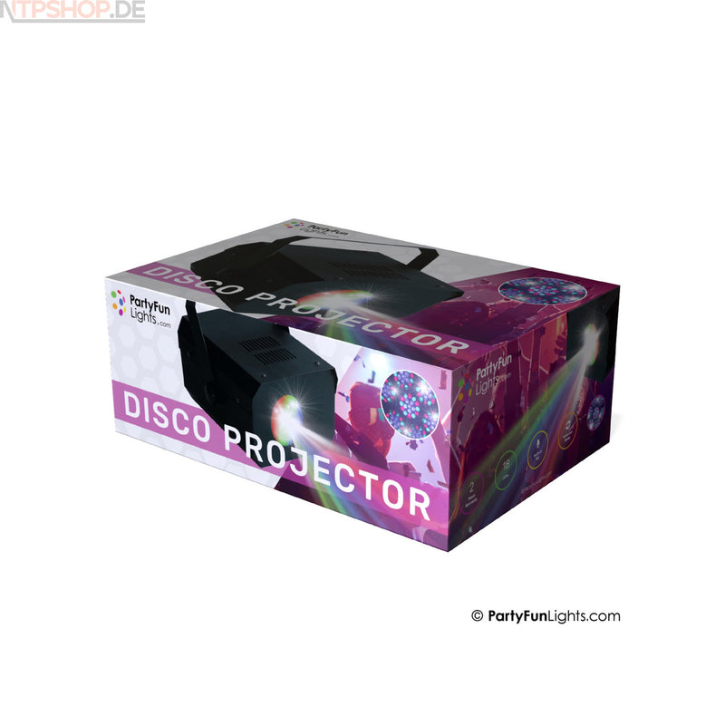 Laden Sie das Bild in Galerie -Viewer, PartyFunLights Moonflower Party Projektor mit 18 RGB-Led´s - New-Tech-Products GmbH NTP NTPShop.de www.ntpshop.de www.new-tech-products.de all4living Onlineshop Online Store Gadgets Elektrogeräte